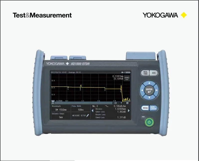 Original YOKOGAWA AQ1000 OTDR Built-in Trace View Map View like EXFO