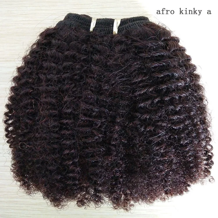 reliable factory real malaysian remy hair afro kinky curly weft