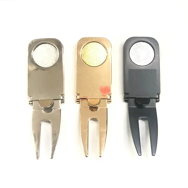 Hot Sale Direct Delivery 6-in-1 Golf Accessories Magnetic Cart Cigar Holder Ball Marker Iron Hat Clip Enamel Golf  Divot Tool