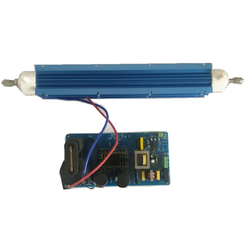 New Adjustable 20g/h water air cooling quartz tube ozone generator and power supply 300W HT020A