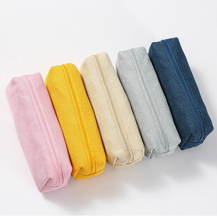 Custom Printed Kids Pencil Bag Polyester Zipper Pencil Pouch School Stationery Organizer Travel Pen Case For Girls