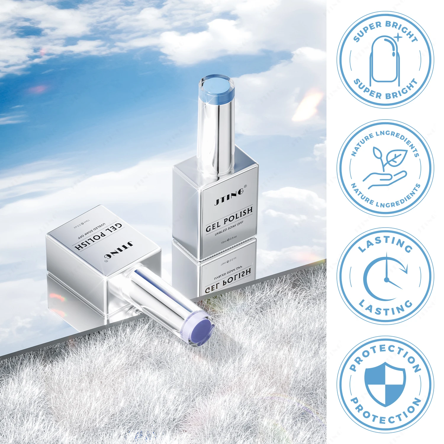 JTING Brilliant Effect 9colors Pastel ge nail polish set ODM/OEM customize private unique brand and bottle nail supplier