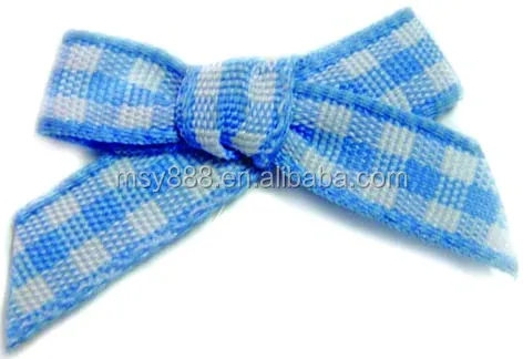 The New Listing Pre Made Ribbons And Bows Grosgrain Ribbon Bow For Pet Dog Cat Grid Ribbon Bow