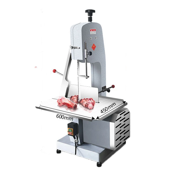 automatic electric frozen meat and pig bone cutting butcher band saw machine for beef