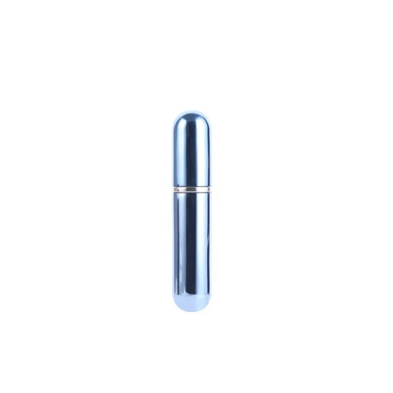 5 ml round head cosmetic packing bottle mini portable electrochemical aluminum perfume spray bottles