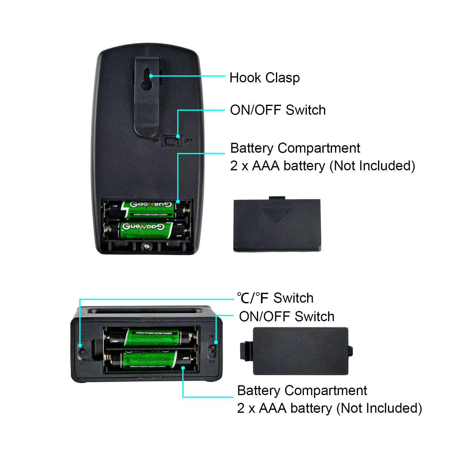 Digital Wireless Oven Thermometer for Food BBQ with 2 Probes for Barbecue Grill Meat outdoor garden cooking thermometer