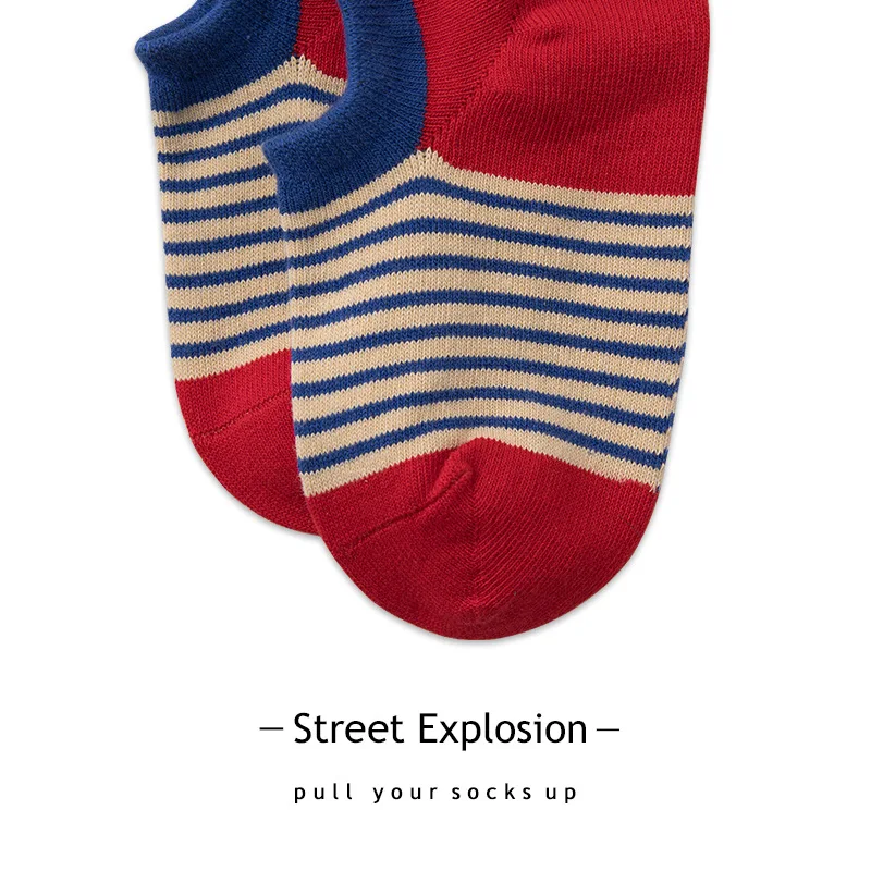 Summer Trend Invisible Shallow Mouth Boat Socks Cartoon Shark Cotton Socks Non-slip Low Top Boat Socks