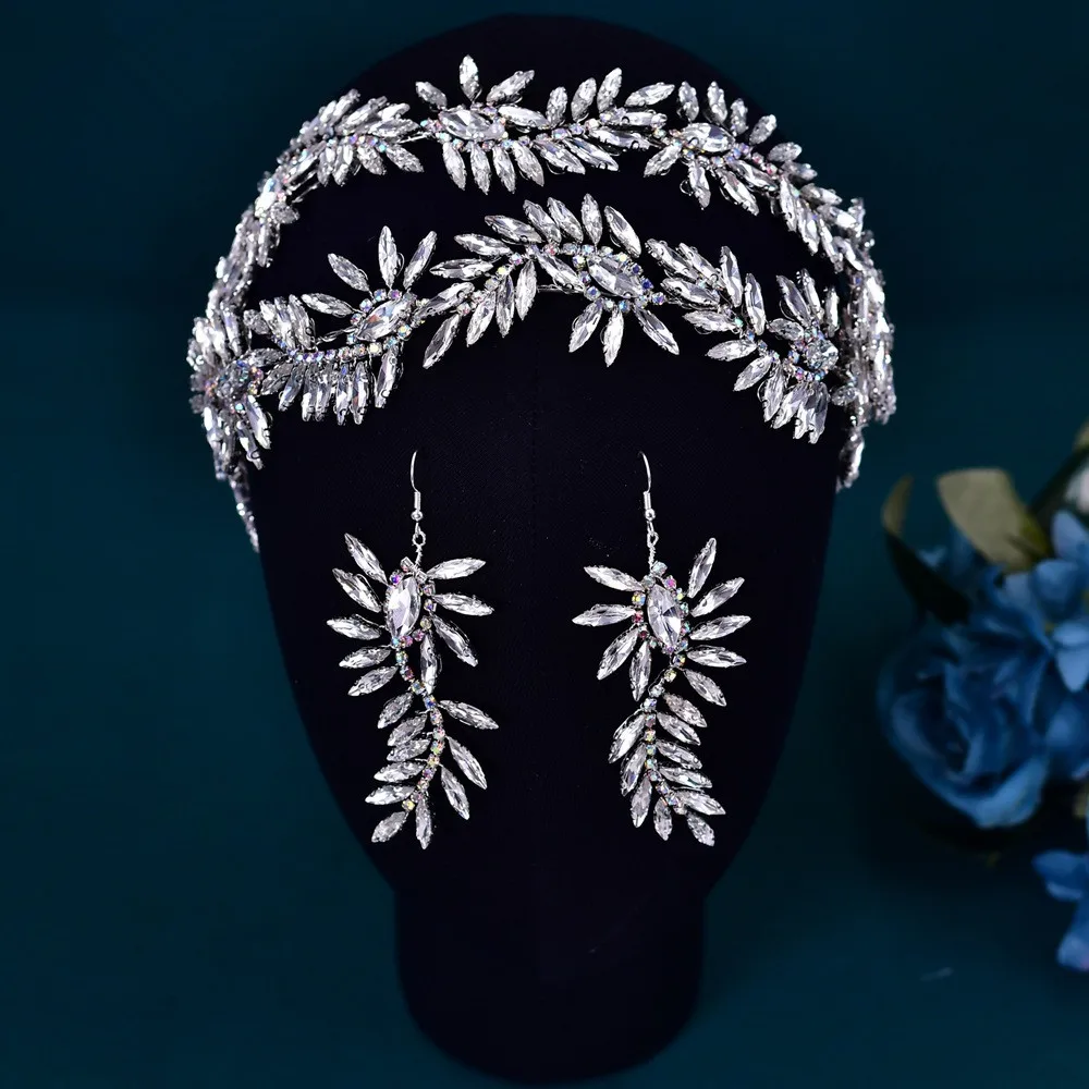 2023 Bridal hair jewelry Luxury rhinestone hair piece banquet styling hair accessories for wedding