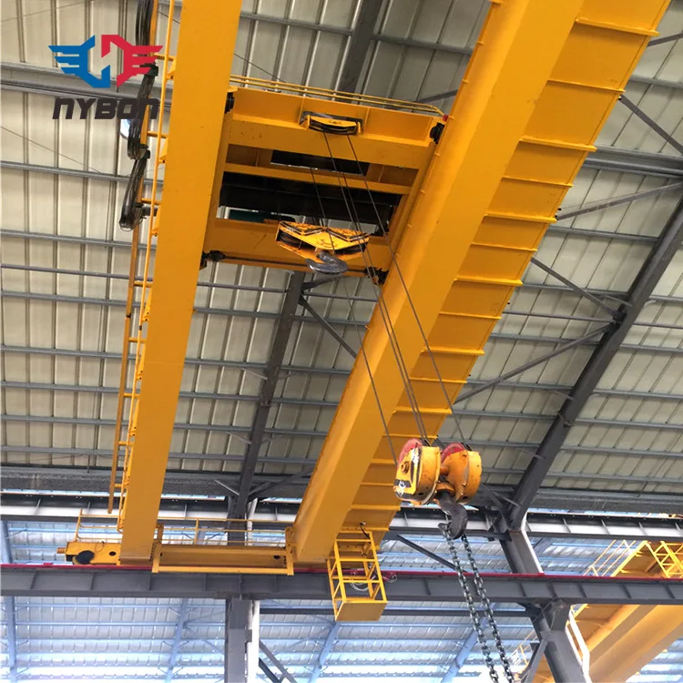 China Manufacturing Workshop Travelling Double Beam 20m Span Overhead Crane 30t
