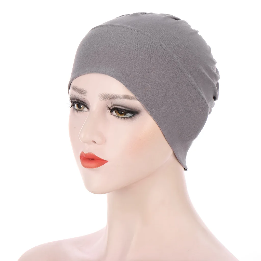 New stretch cloth milk silk Indian hat crystal hemp headscarf hat Muslim bottom hat in stock