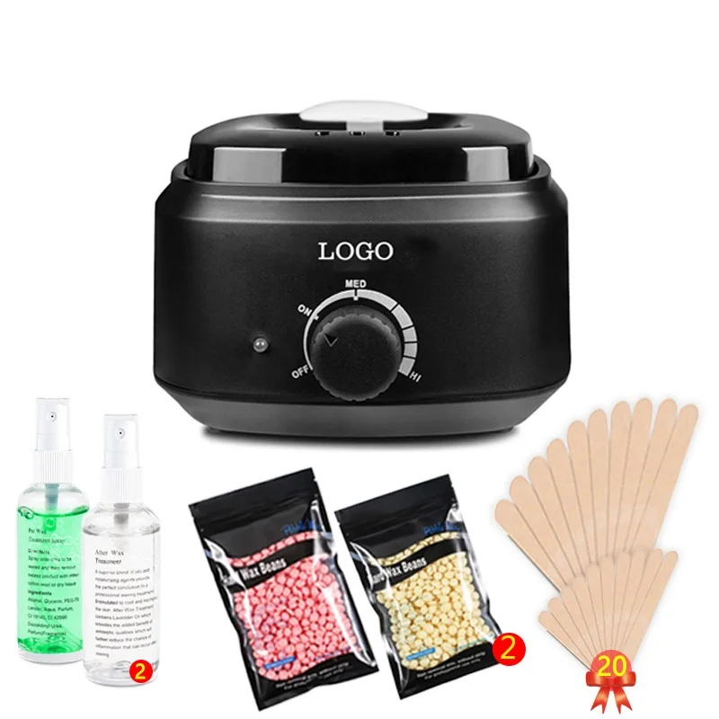 
Lulu Youth Hot Selling Wax Warmer, Portable Electric Hair Removal Kit for Total Body Waxing Spa Melting Pot Hot Wax Heater/ 