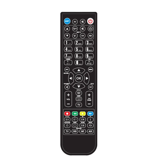 4 in 1 Universal Remote Control programmable via PC with micro USB cable