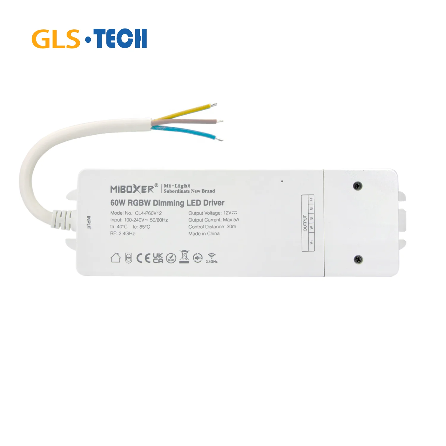 Одиночный светодиодный драйвер GLS 60W Dimming/Dual White/RGB/RGBW/RGBCCT