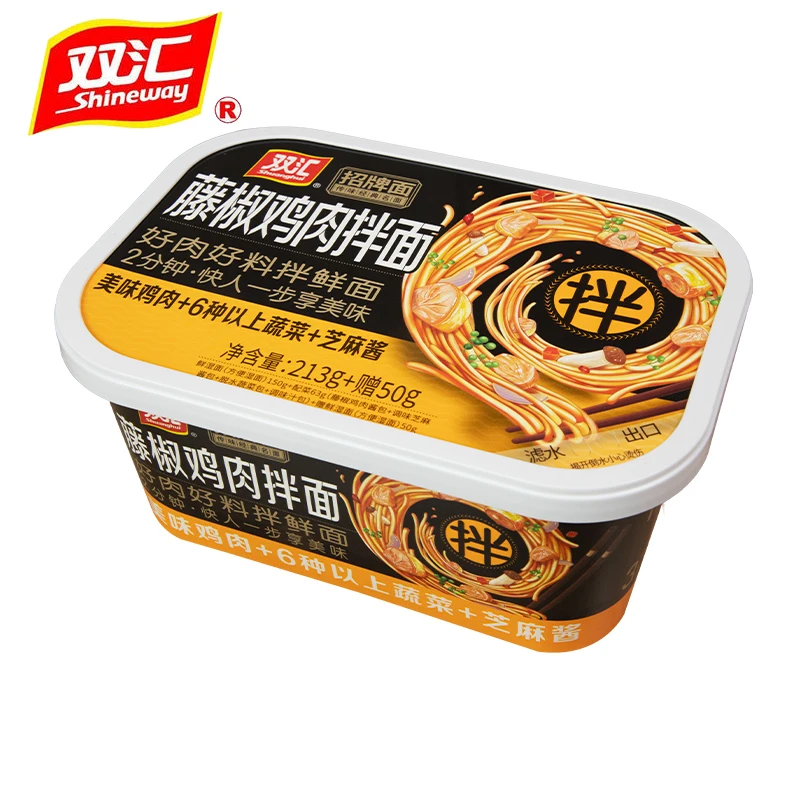 Shuanghui сухая Смешанная лапша классический соус вкус говядина мгновенная пищевая коробка ротанговый перец цыпленок 213