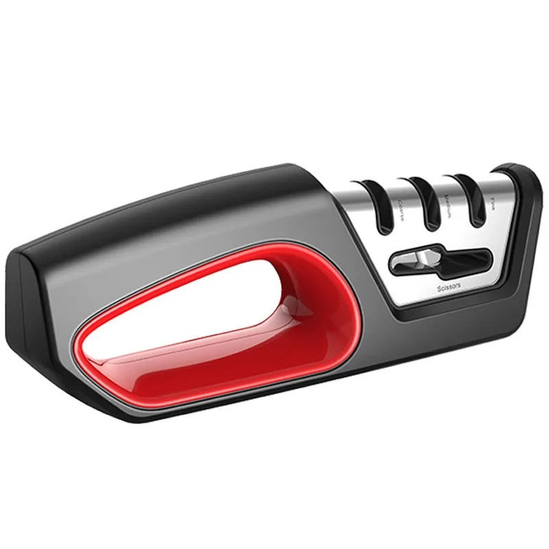 Hot Stainless Steel 4 Stage Knife Sharpener For Scissors Kitchen Knife Sharpening Stone Ceramic Handheld Knife Sharpener