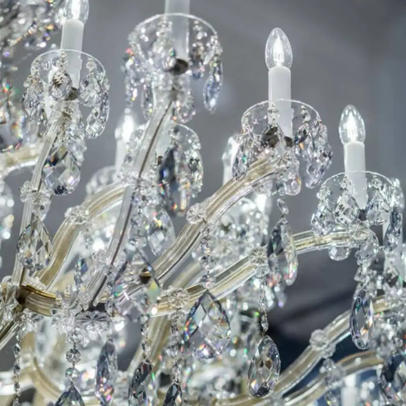 Custom event big chandelier luxury crystal chandelier hotel kronleuchter kristal