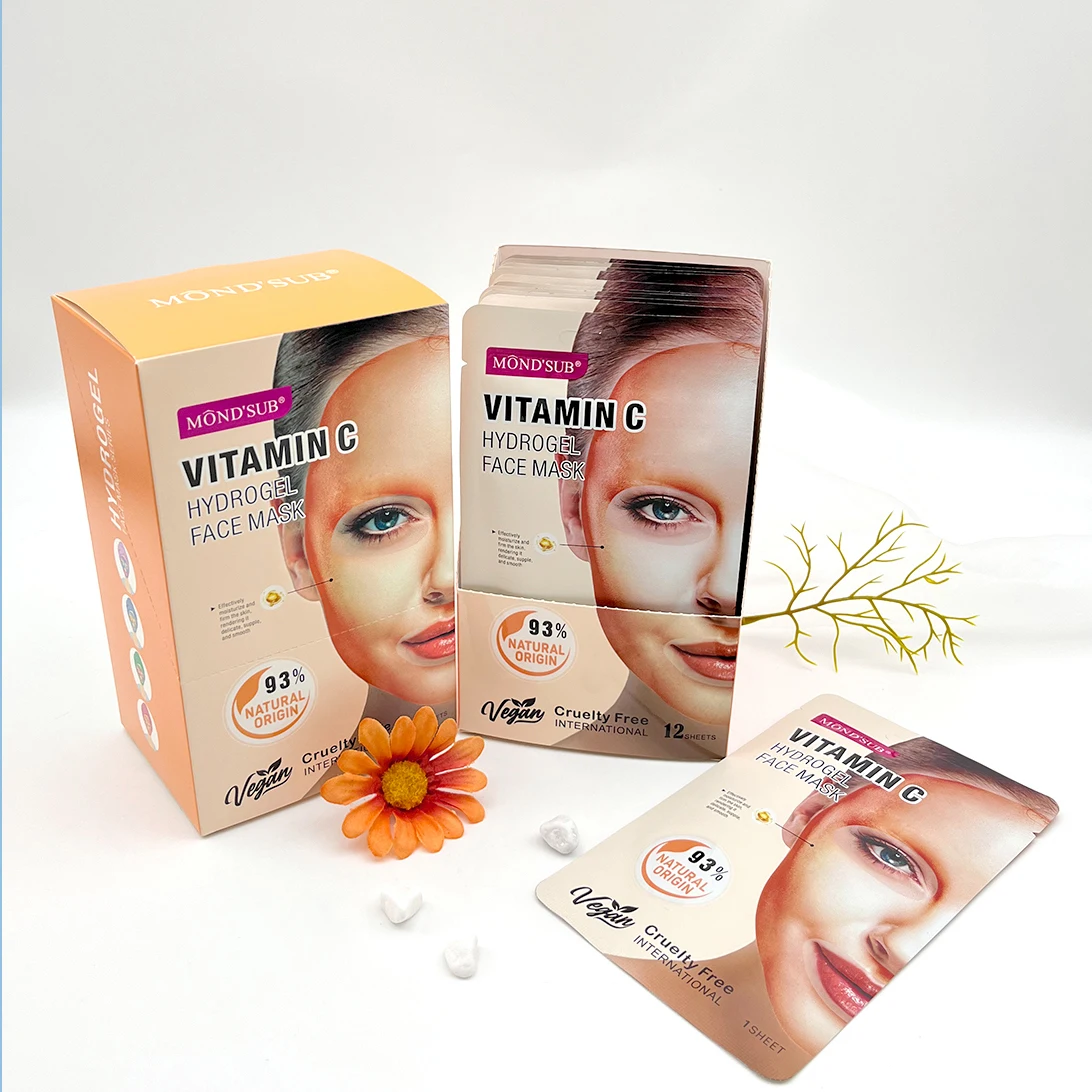 Korean Vegan Soothing Crystal Collagen Mask Face Beauty Skincare Moisturizing Gel Sheet Hydrogel Face Mask