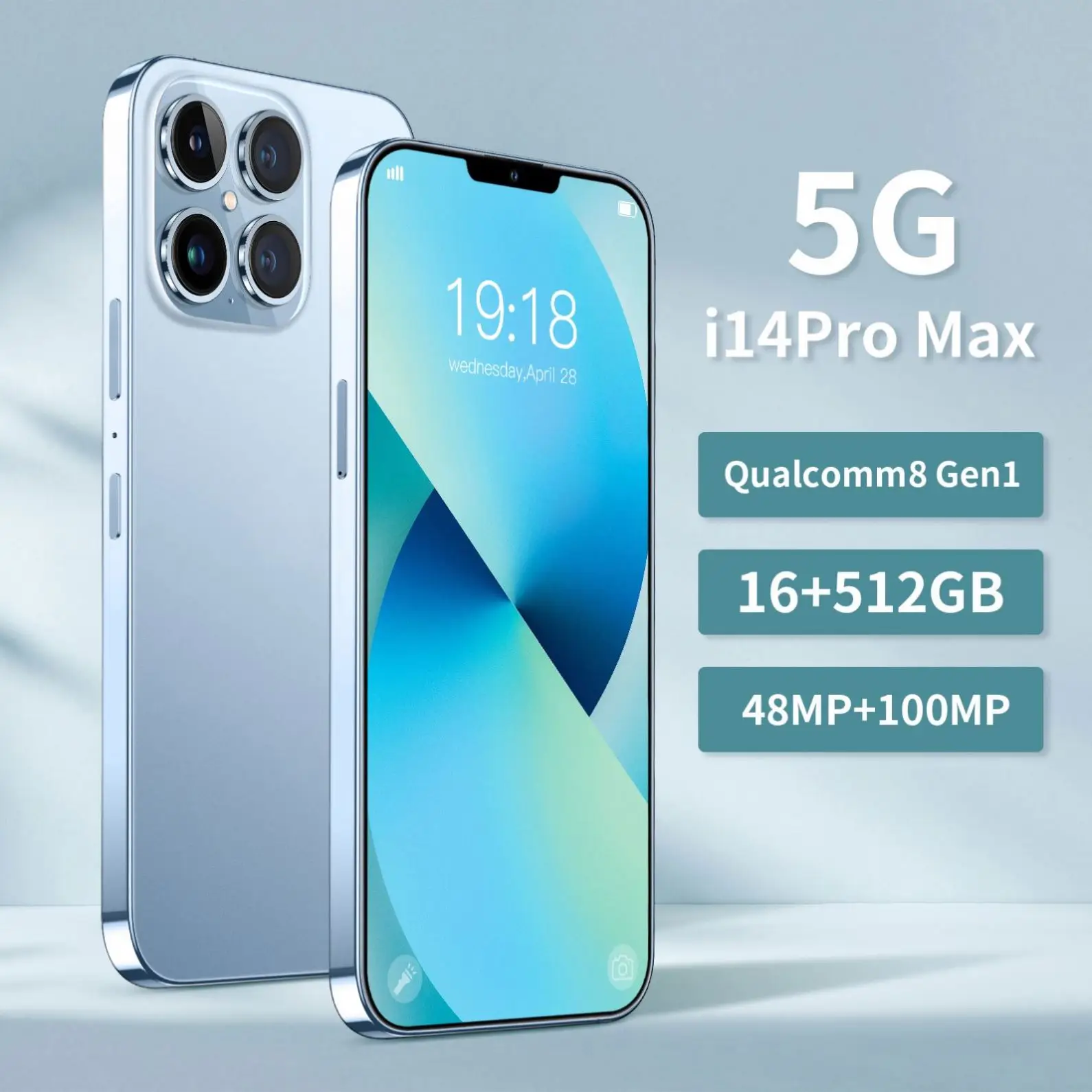 Factory Wholesale High Quality I14 Pro Max Smart Phone Mobile Phones