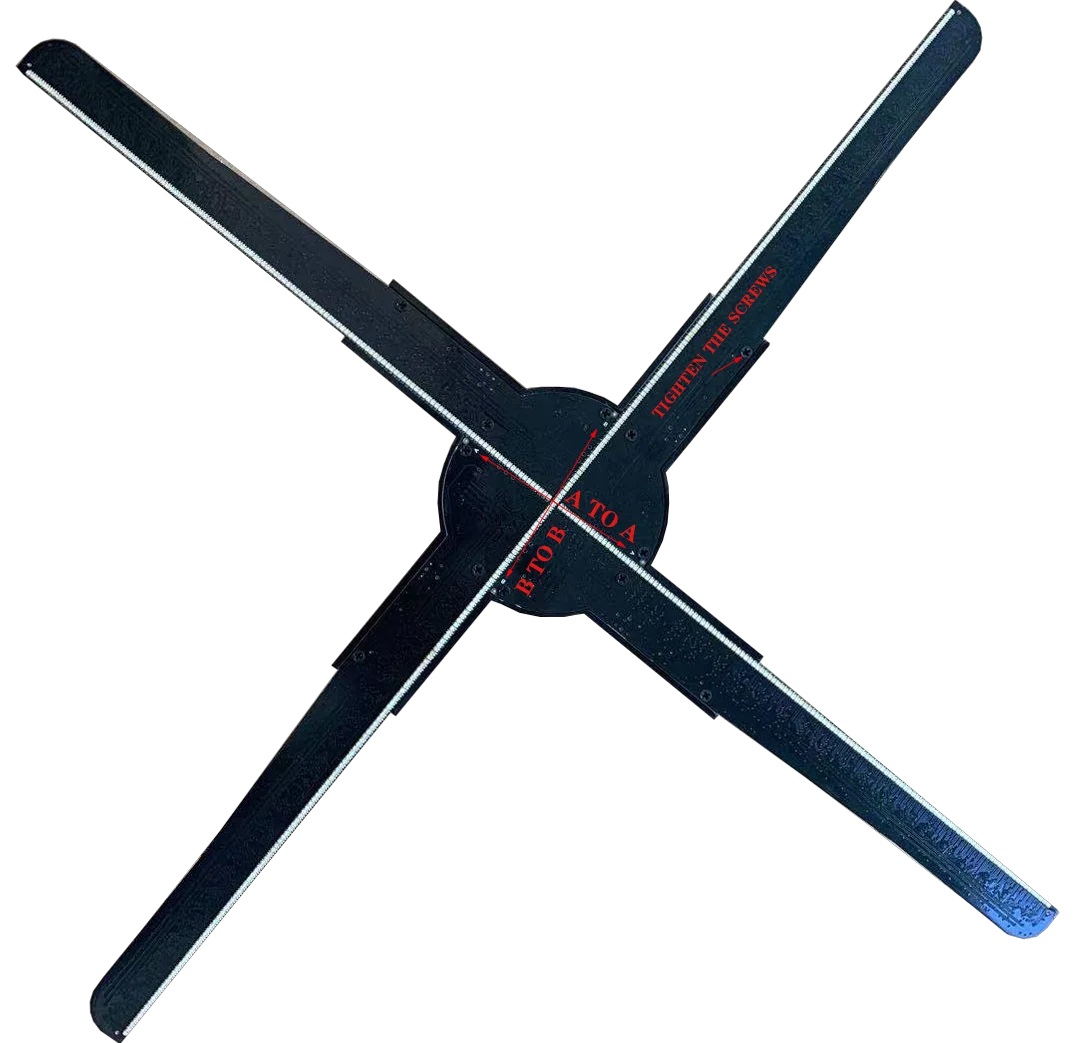 3D Hologram Fan,65cm 3D Hologram Projector Advertising Display with 700 Video Library and 574 LED fan 3d hologram projector