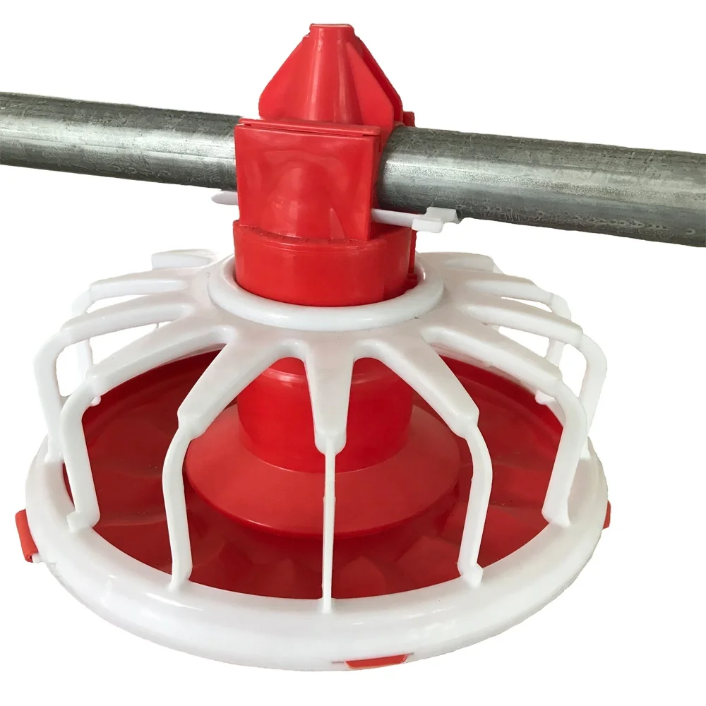 Farms Applicable Industries and Yellow Color chicken drinker and feeder equipment for broiler parent stock farm use