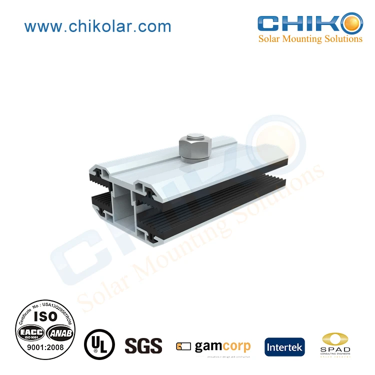 Products supply solar mounting mid clamp for solar panel mounting rack