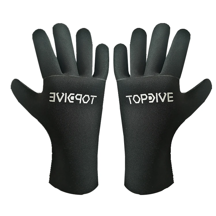 Factory 5mm Glued Seam Waterproof Wetsuit Gloves Super Stretchy Flexible Rubber Palm Neoprene Diving Surfing Gloves