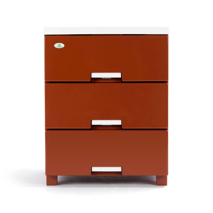 
Wholesale home usage storage drawer night stands bedroom luxury furniture plastic cupboard for clothes cabinet 