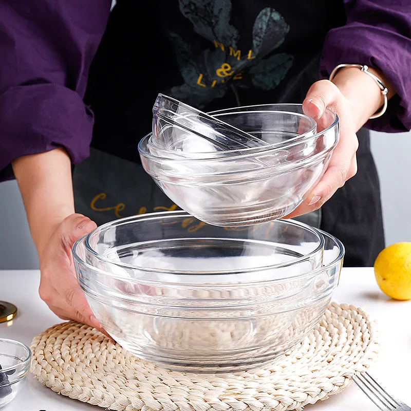 8 Piece 3.5 Inch Mini Stackable Clear Glass Prep Bowl for Kitchen Prep,Dessert,Candy Dishes,Nut,Sauces,Dips,Condiments
