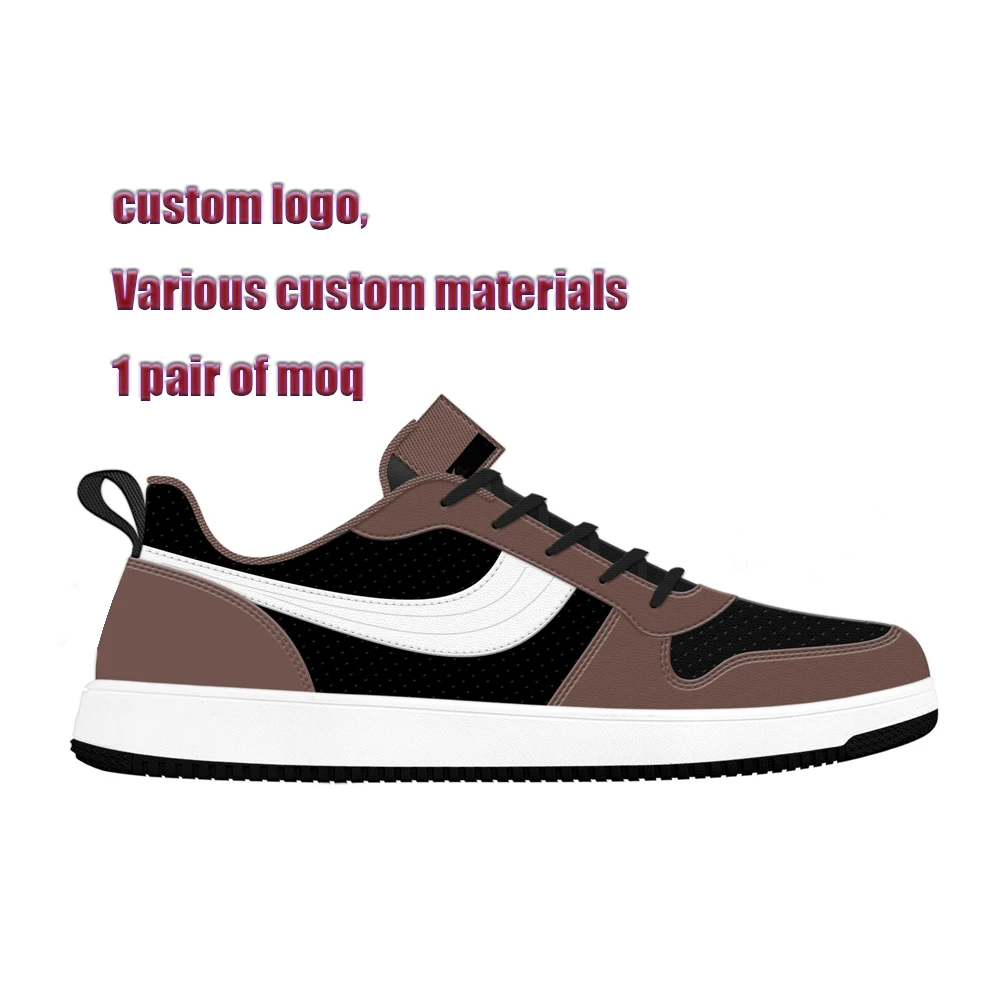 Custom Factory Skateboard Trainers Snikes White Fashion Sport Snickers Basketball Sneakers Shoes For Men