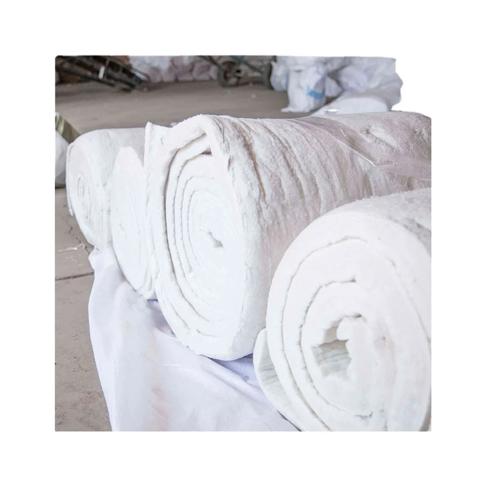 2022 innovative products aluminum silicate needled fiber ceramic blanket heat insulation fire blankets