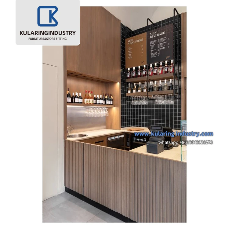 2022 Small Bakery Shop Interior Design Cake Display Counter Cafe Pastry Shop Furnitures For Sale