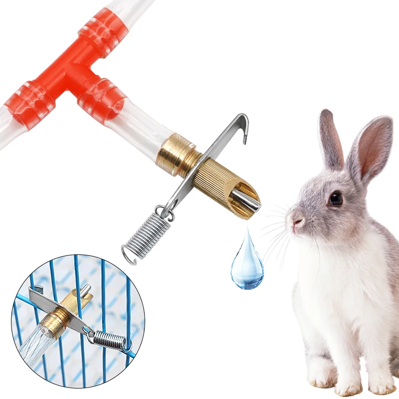 High Quality Nipple Drinkers Galvanized Automatic Rabbit Nipple Drinker Cage Use Rodent Water Drinkers for Sale