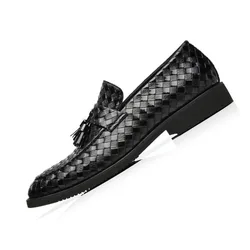 30 years factory  single shoes  mens tassel loafer dress   leather casual  shoes for lazy men