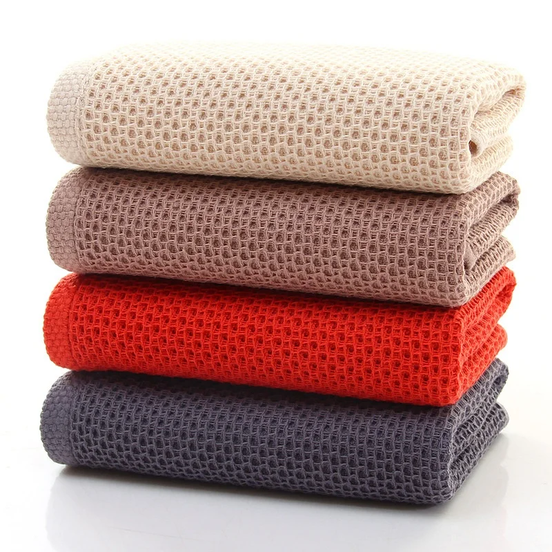 Amazon Hot Deals 100% Natural cotton classic waffle weave knit waffle bath face towel