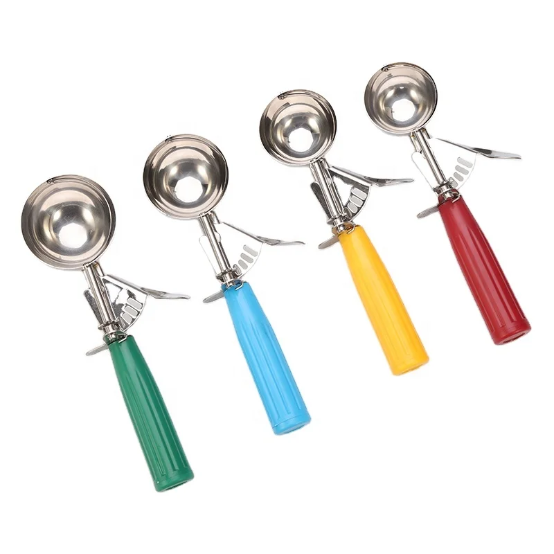 
Hot Sale New Product 304 Stainless Steel 3pcs Ice Cream Scoop Ice Cream Spoons Cookie Spoon Set 
