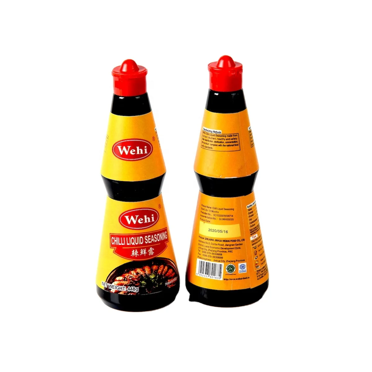  480g Bottle Packaging Flavored Condiment Halal Hot Spicy Soy Seasoning