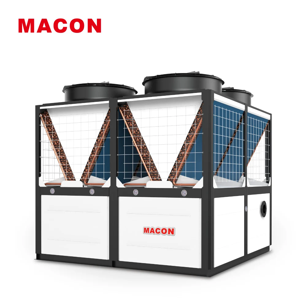 MACON  36kw 45kw 75kw High Temperature Heat Pump R410a+r134 for Commercial Hotel Hospital and Big House CE A+++