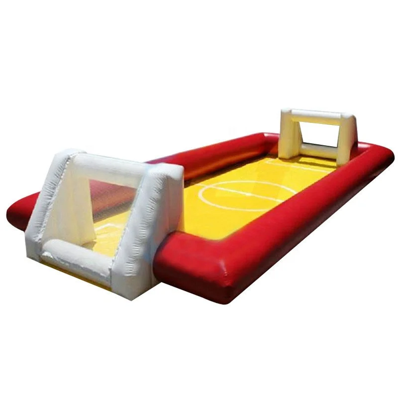 
OEM inflatable water soccer field football slippery field sport game inflatable football soap field inflatable slide curve 