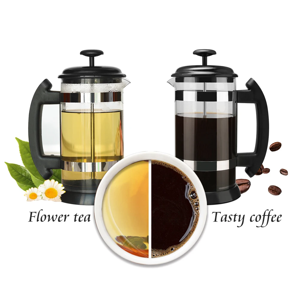 Home use Coffee and Tea Travel French Press Double Wall Stainless French Press 1000ml 600ml French Press