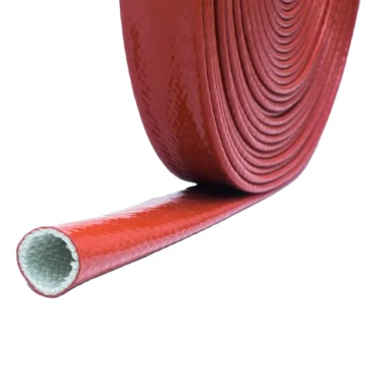 Silicone Coated Fiberglass Heat Shielded Fire Sleeve