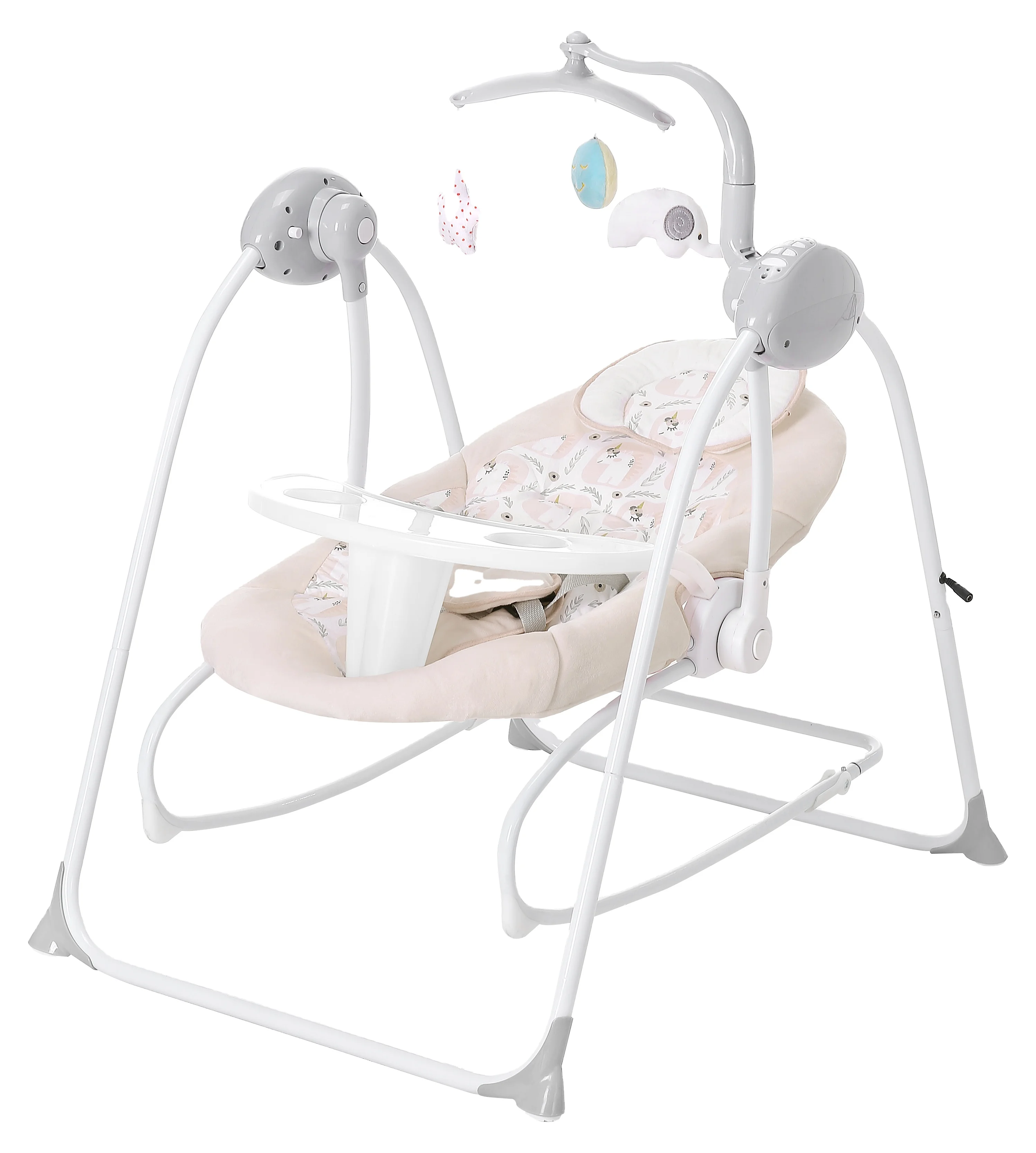 Serviccable plastic baby electric cot swing automatic large size