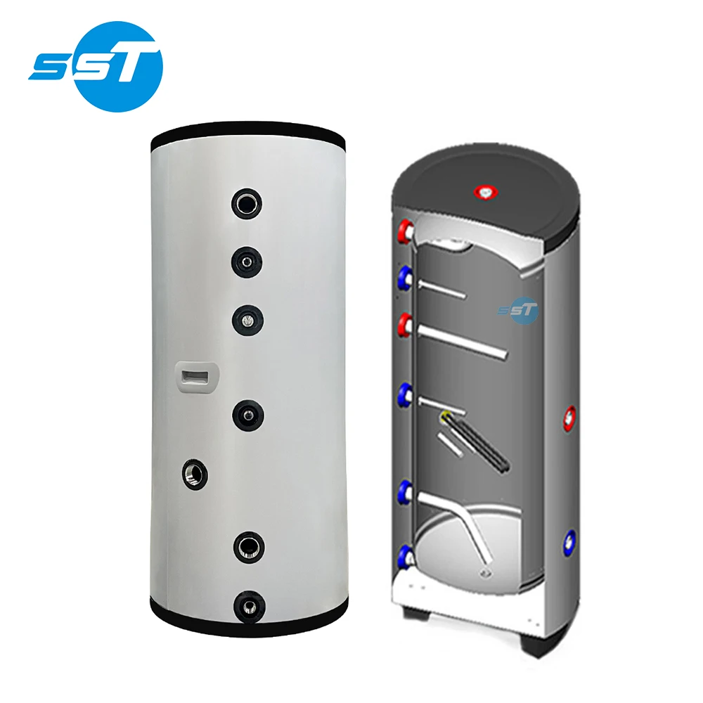 Custom good quality 300L 500L 3000L hot water boiler electric heat pump water heater boiler tank with or without coil