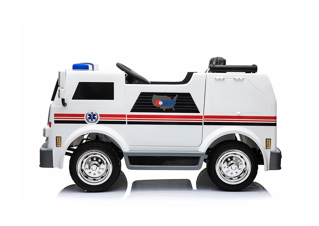 12V Big fire truck Electric Ride-On Car for 1-8 Years Old Powerful Remote Control Toy with Small Plastic 4 Wheels motors car