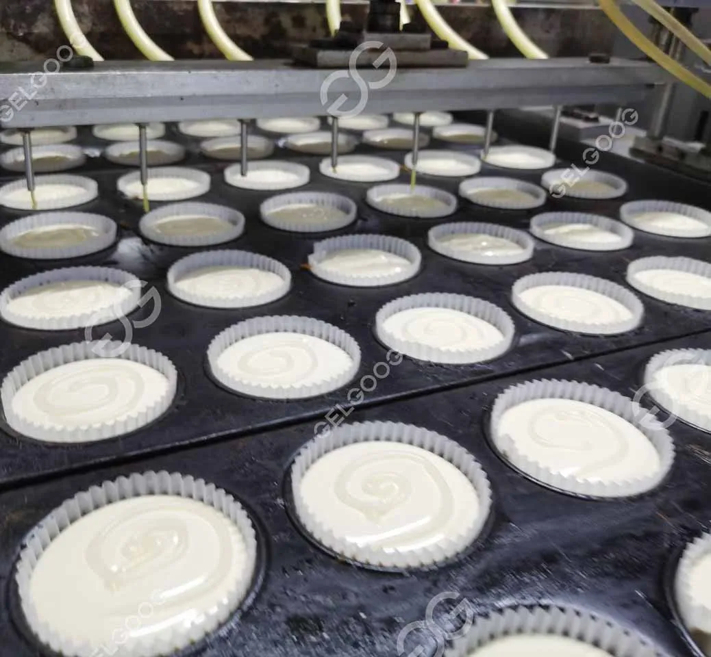 Commercial Manufacturing Pastry Cake Pop Machine Production Line Sweet Walnut Cake Baking Cup Cake Machine