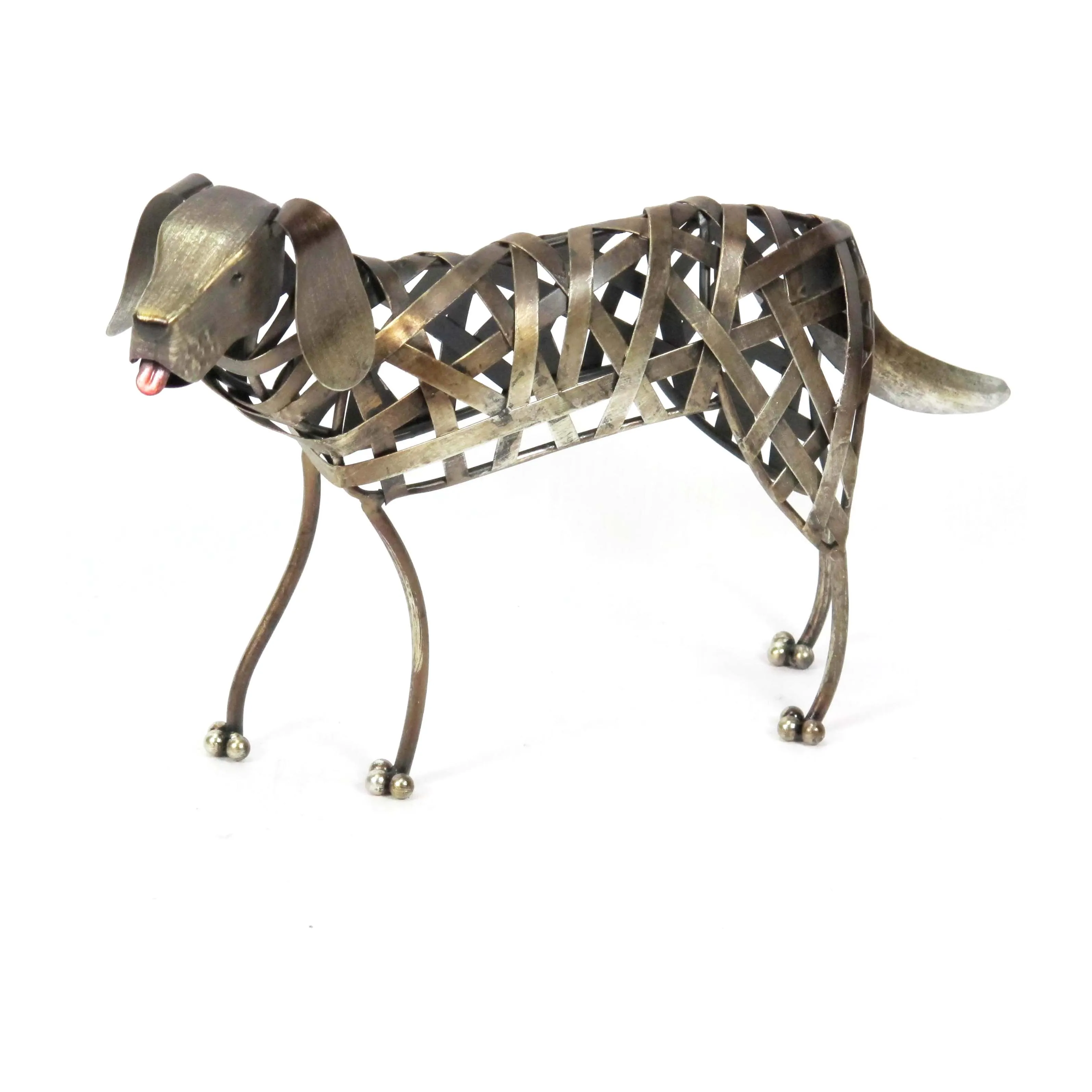 Factory Wholesale Modern Metal Decor Cute dog statue Room home Decor