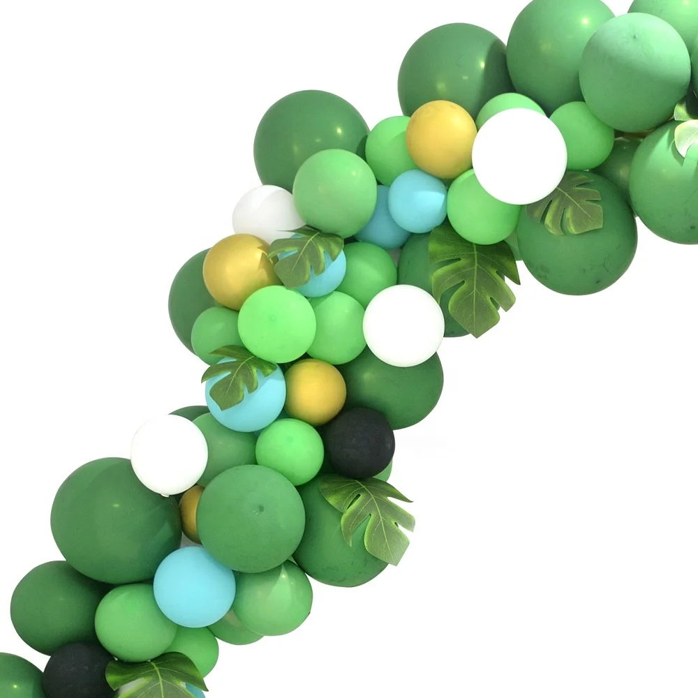 
Hawin different kinds of fake leaves artificial flowers for Jungle Theme Party 