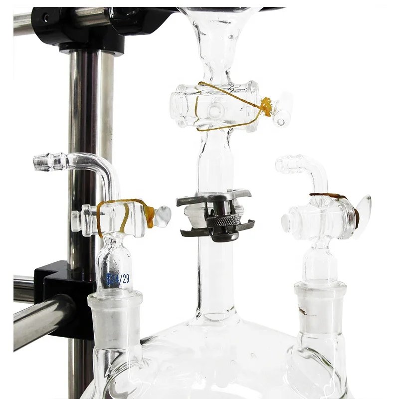 Borosilicate Lab Chemical Bioreactor Glass Agitator single Jacketed Glass reactor 200L