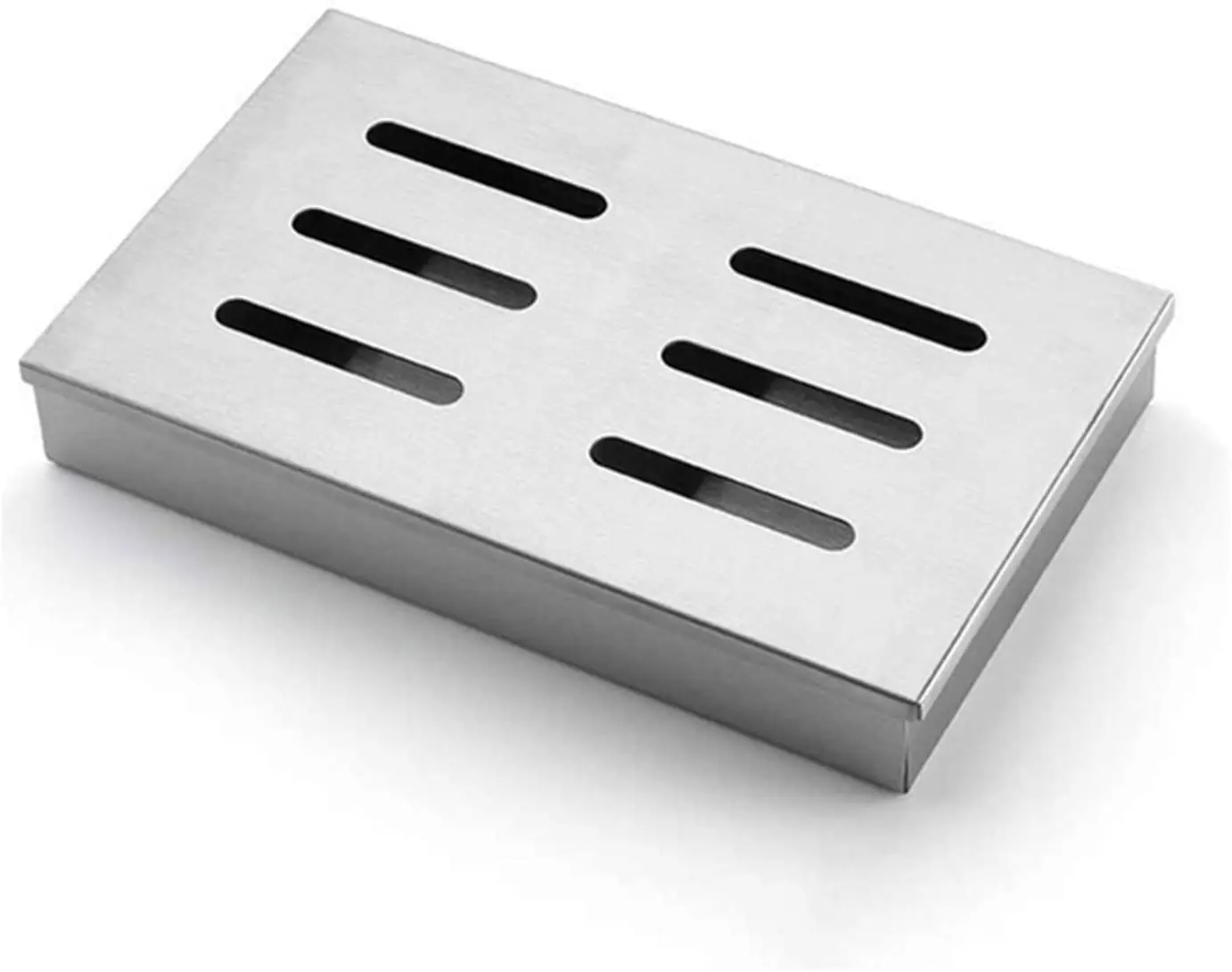 
Barbecue Grilling Accessories for Gas Grill Charcoal Grills Cast Iron Wood Chip Smoker Box 