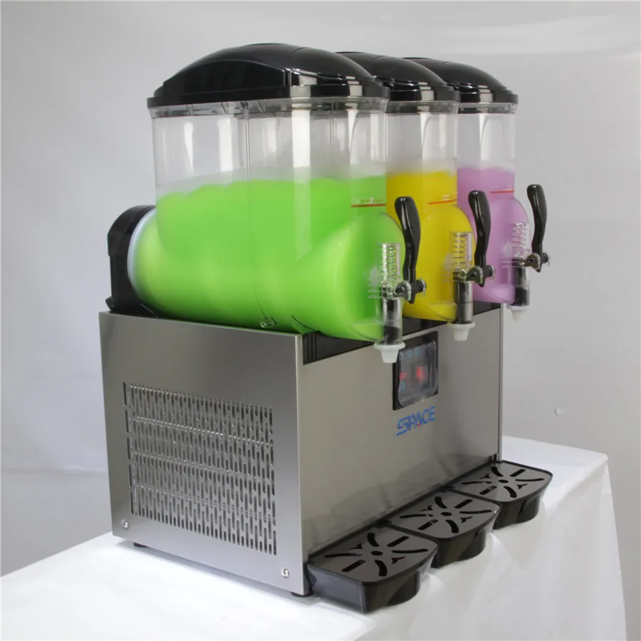 frozen drink commercial cheap  3 tanks italian granita slushy machine  for sale