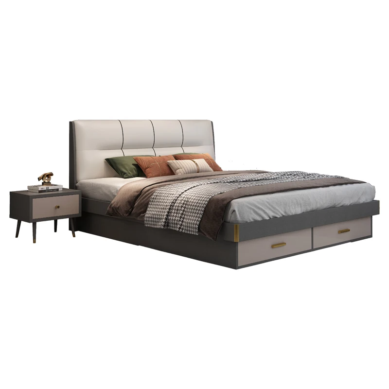 House king size bed frame with storage Designs Pictures Modern Bedroom Set Queen Size Wooden Panel Bed